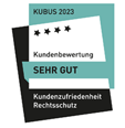 KUBUS 2023 - Kundenbewertung Kundenzufriedenheit Rechtsschutz 1. Platz für die ÖRAG